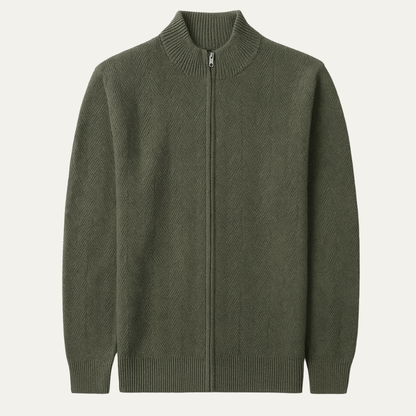 Premium Soft Men's Cashmere Wool Cardigan Sweater - Nocini