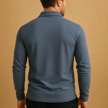 Classic Men's Relaxed Fit Polo Cotton Tee Shirt