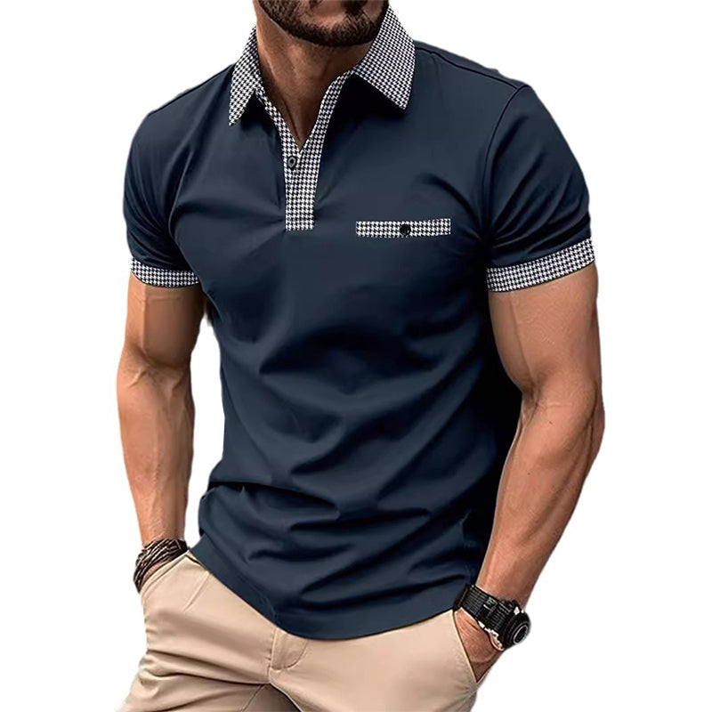 Casual Checkered Men's Polo Shirt - Nocini