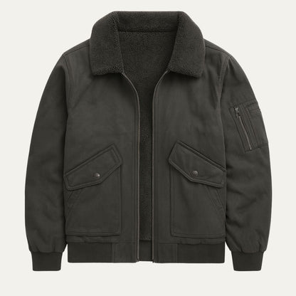 Warm Fleece Lined Mens Bomber Jacket