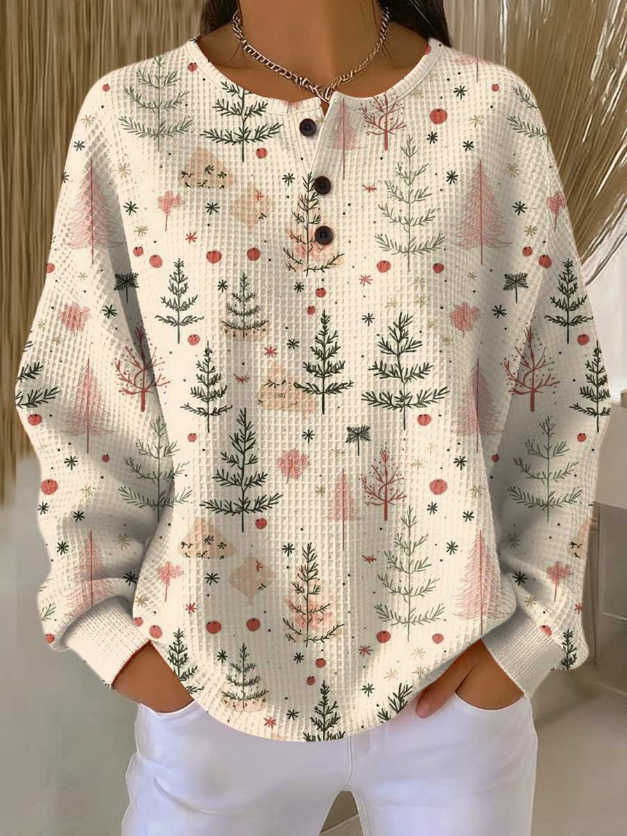 Traditional Crew Neck Long Sweater - Olytrend