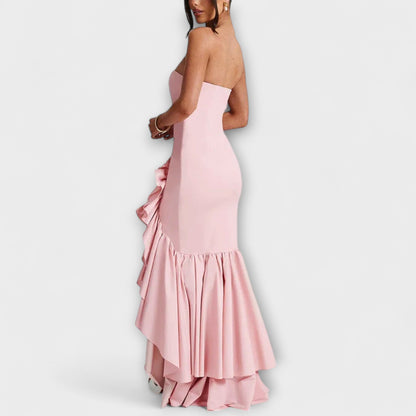 Elegant Sleeved Maxi Dress for Formal Occasions