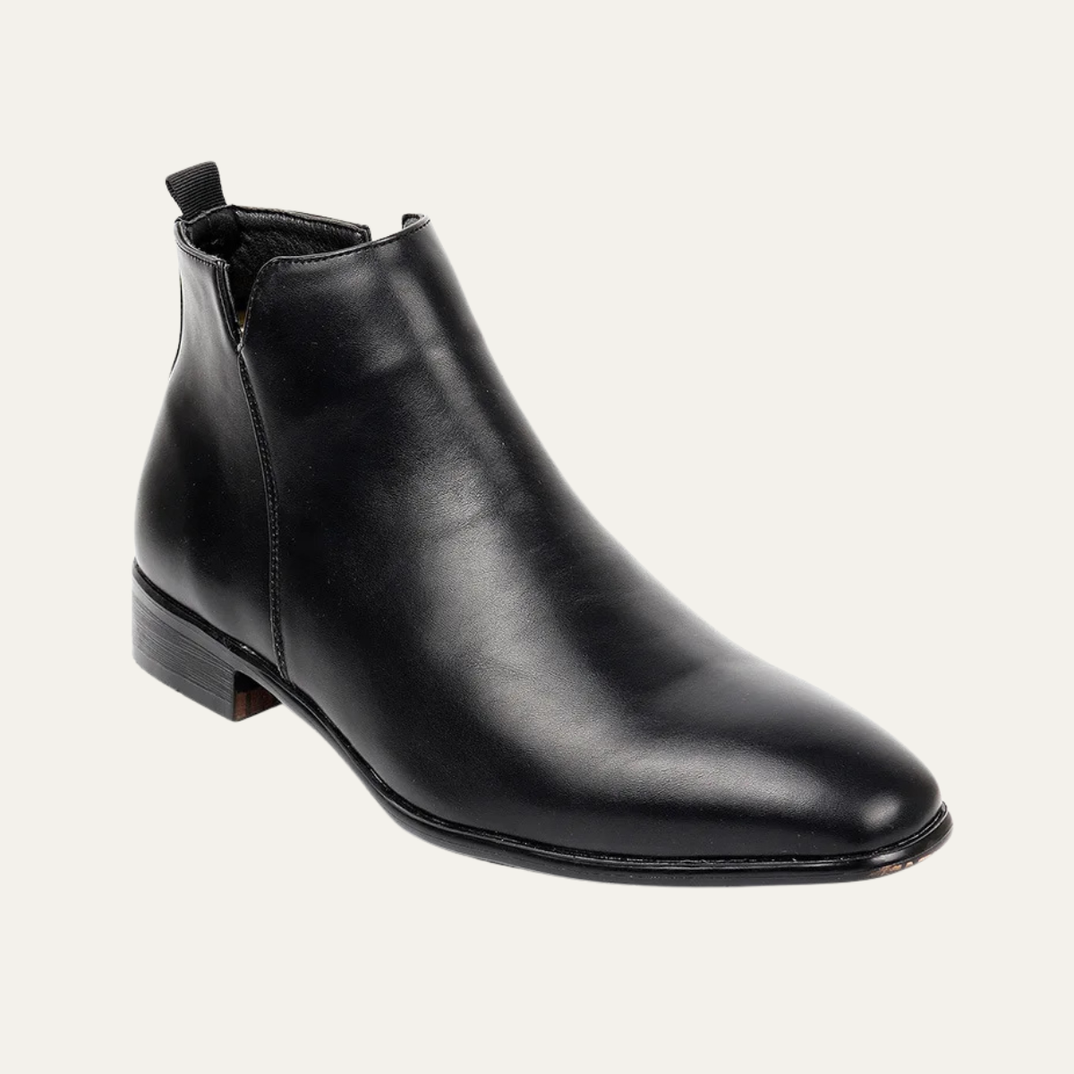 Classic Men's Leather Ankle Dress Boots