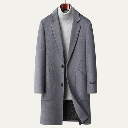 Luxury Men's Traditional Wool Winter Coat - Nocini