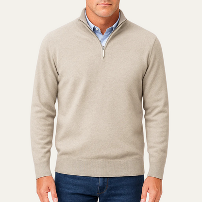 Men's Breathable Quarter Zip Fleece Sweater