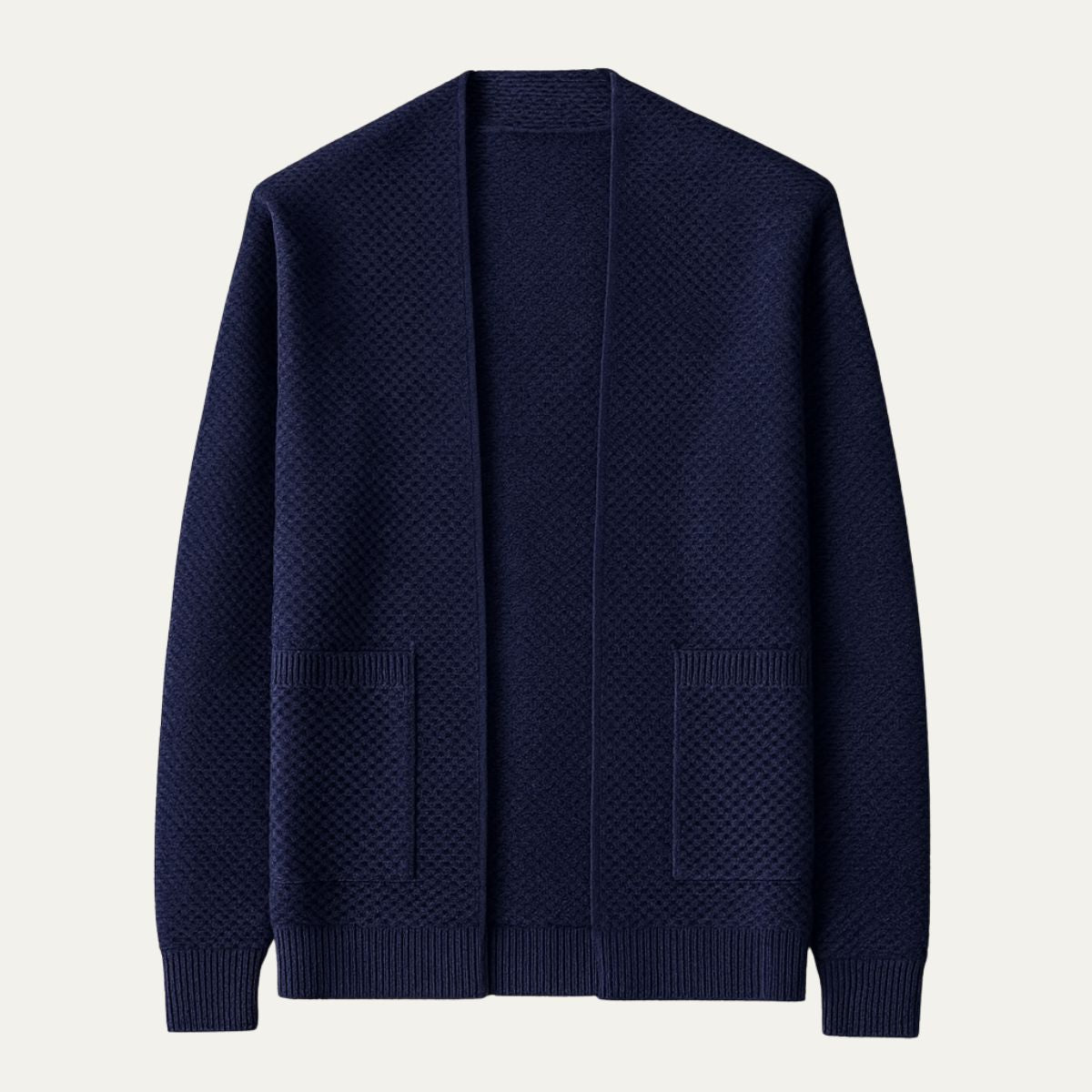 Cozy Men's Open Front Cardigan Sweater