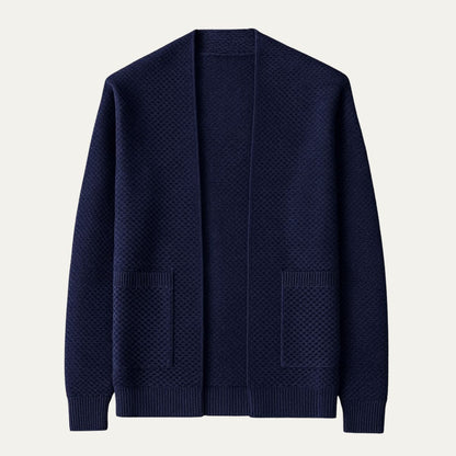 Cozy Men's Open Front Cardigan Sweater
