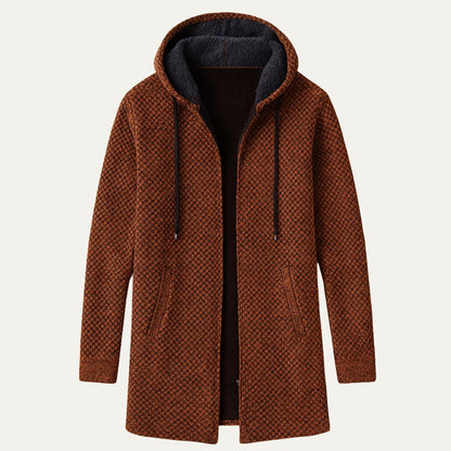 Cozy Oversized Men's Knit Hoodie Jacket
