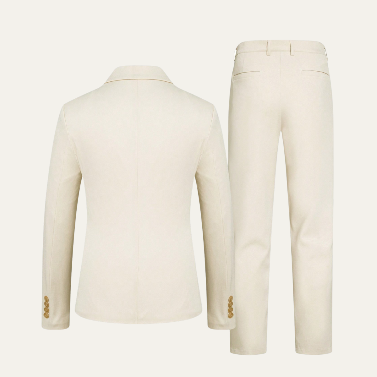 Stylish Men's Slim Fit Suit Set - Classic Blazer and Trousers