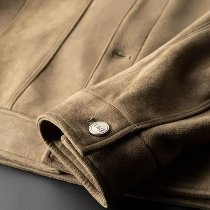 Leather Smart Office Coat for Men