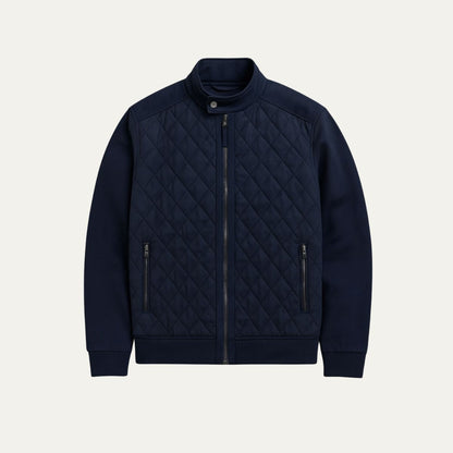 Classic Dark Blue Padded Men's Jacket - Nocini