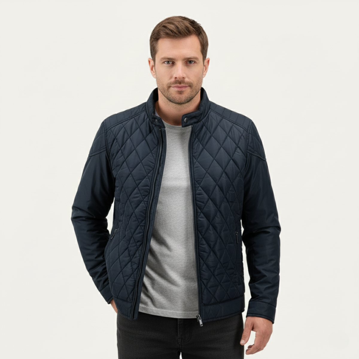 Warm Men's Insulated Padded Winter Coat