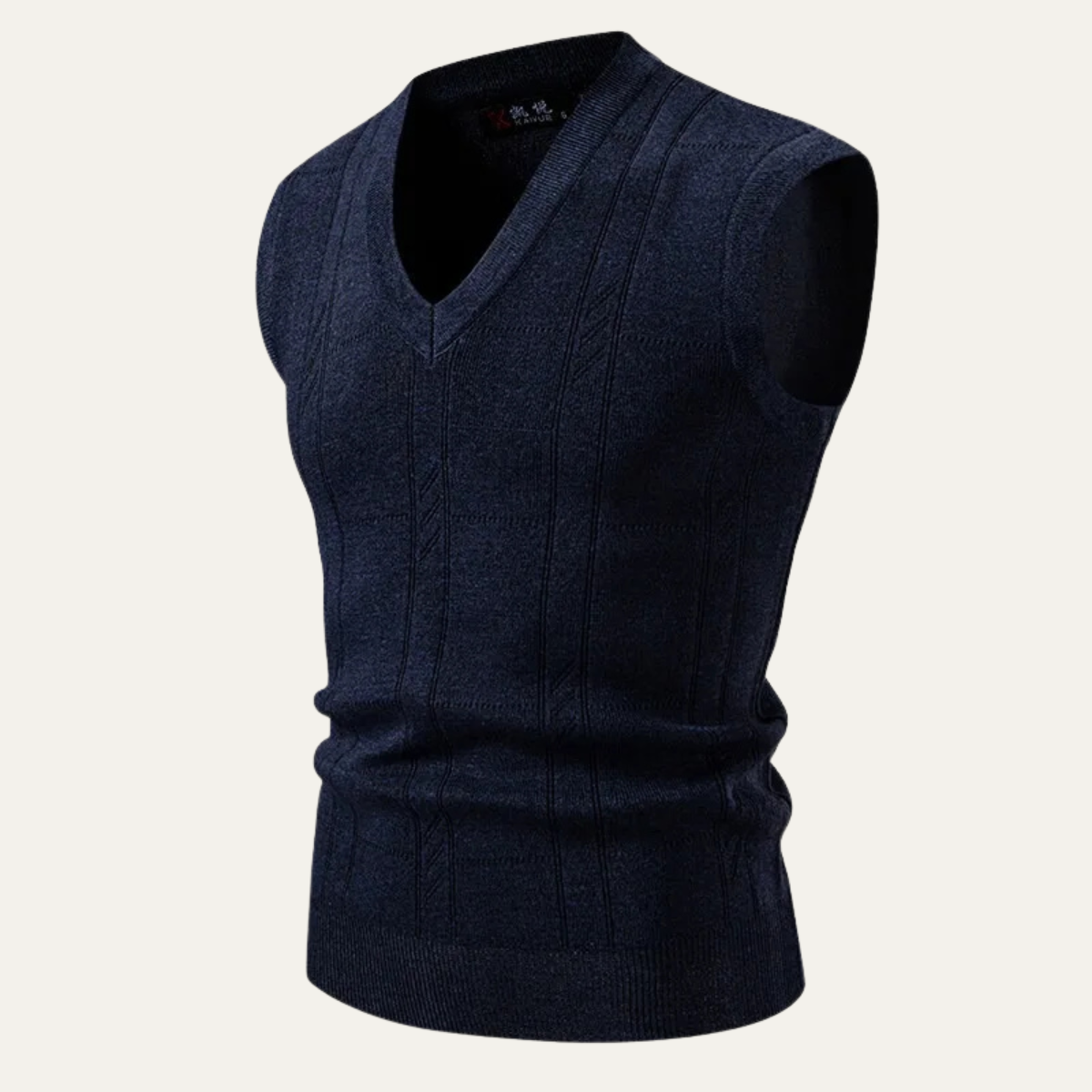 Men's Fashionable Knit V Neck Sleeveless Vest - Nocini