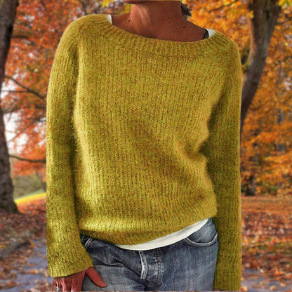 Elegant Ladies Crew Neck Sweater
