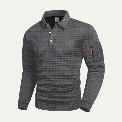 Cozy Mens Cable Knit Zip Pocket Sweater
