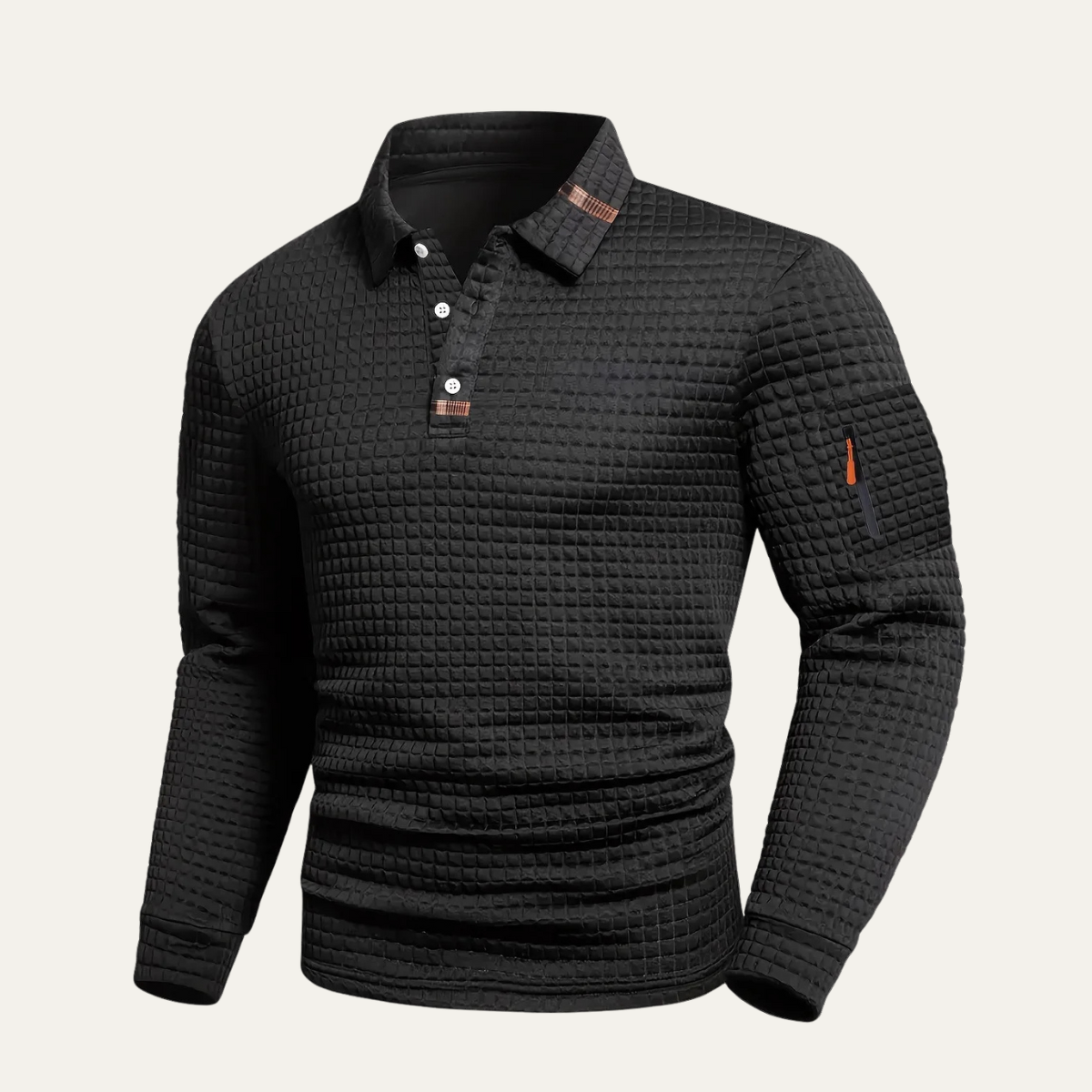 Cozy Mens Cable Knit Zip Pocket Sweater - Nocini