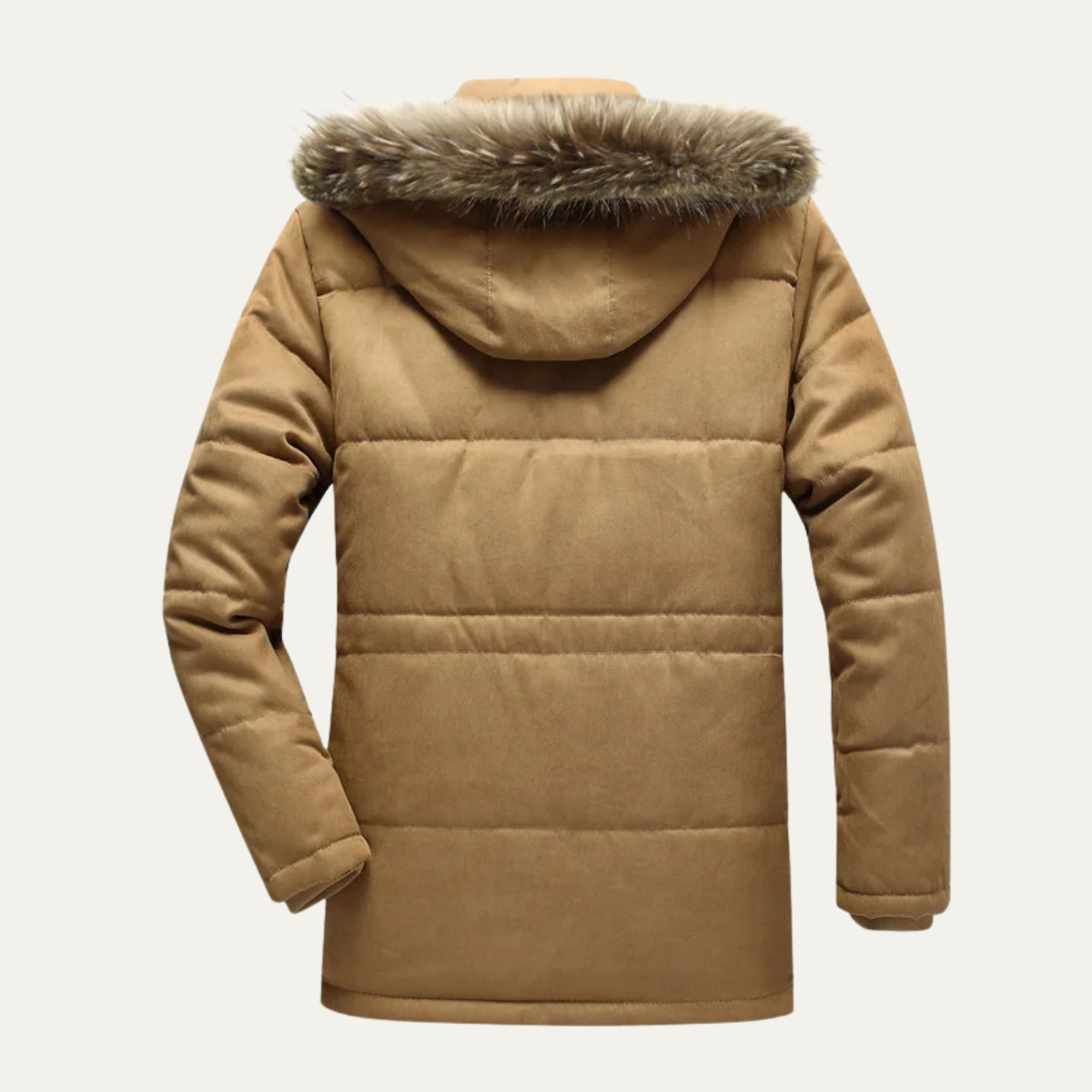 Warm Waterproof Men's Parka Jacket with Fleece Lining