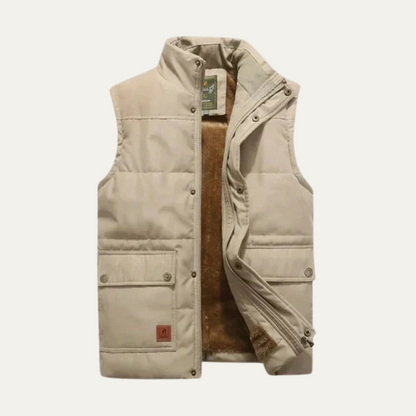 Thermal Insulated Men's Fleece Lined Winter Vest