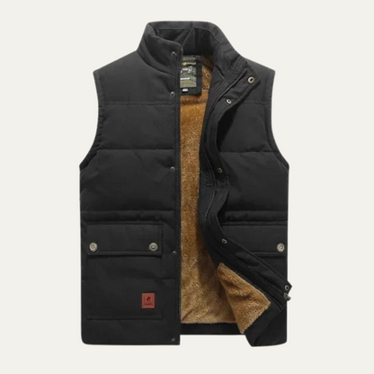 Thermal Insulated Men's Fleece Lined Winter Vest