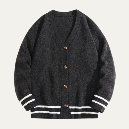 Casual Men's V Neck Knit Sweater Cardigan