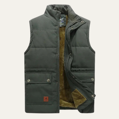 Thermal Insulated Men's Fleece Lined Winter Vest