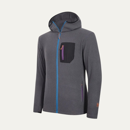 Slim Men's Water Resistant Hooded Zip Jacket