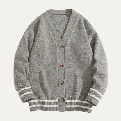 Casual Men's V Neck Knit Sweater Cardigan - Nocini