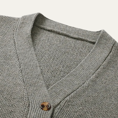 Casual Men's V Neck Knit Sweater Cardigan