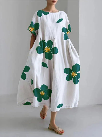 Bright Floral Maxi Dress for Women