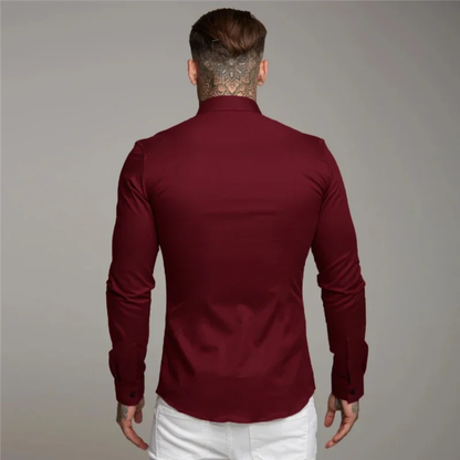 Stylish Mens Slim Fit Casual Dress Shirt