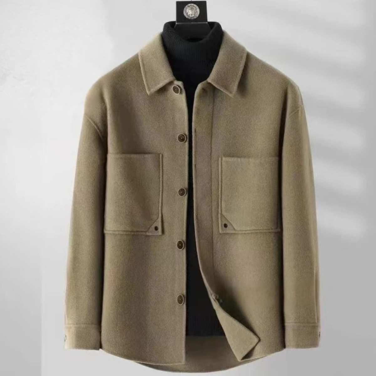Warm Wool Pea Coat Men's Classic Jacket