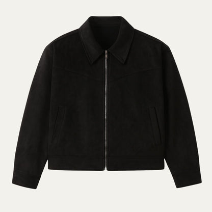 Luxury Suede Bomber Jacket For Men - Nocini