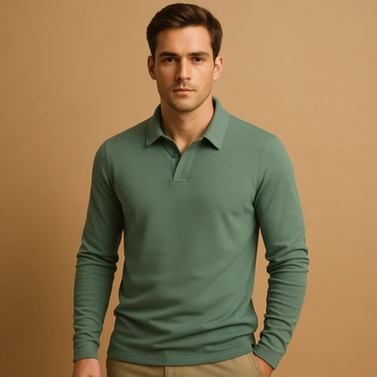 Classic Men's Relaxed Fit Polo Cotton Tee Shirt