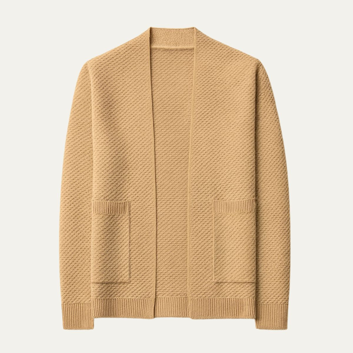 Cozy Men's Open Front Cardigan Sweater - Nocini