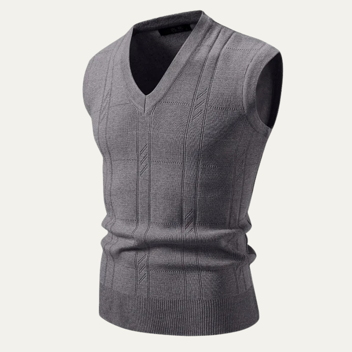 Men's Fashionable Knit V Neck Sleeveless Vest
