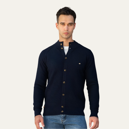 Luxury Pure Cashmere Mens Cardigan Sweater