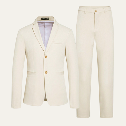 Stylish Men's Slim Fit Suit Set - Classic Blazer and Trousers - Nocini