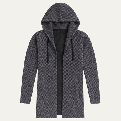 Cozy Oversized Men's Knit Hoodie Jacket