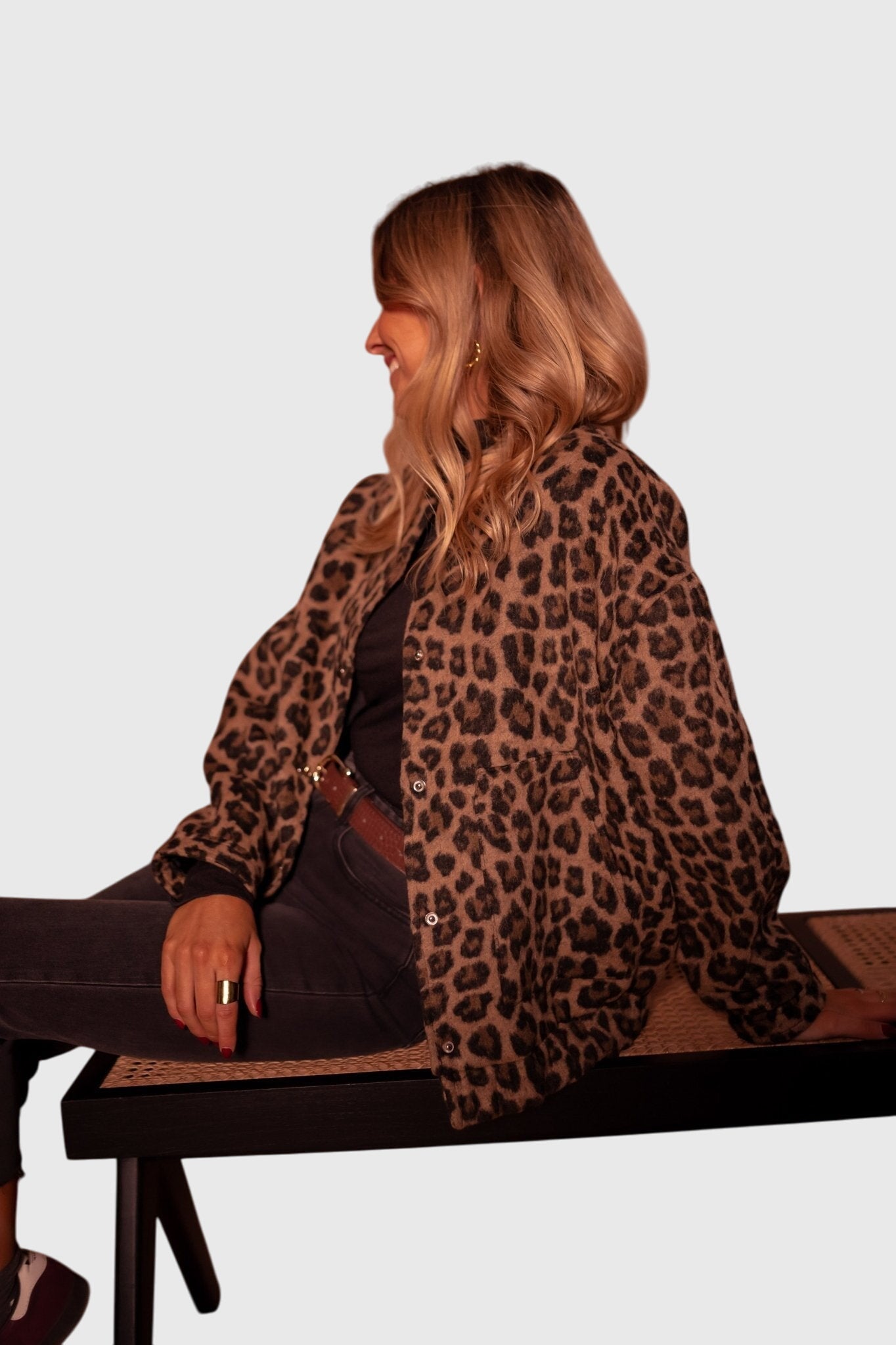 Fashionable Animal Print Coat
