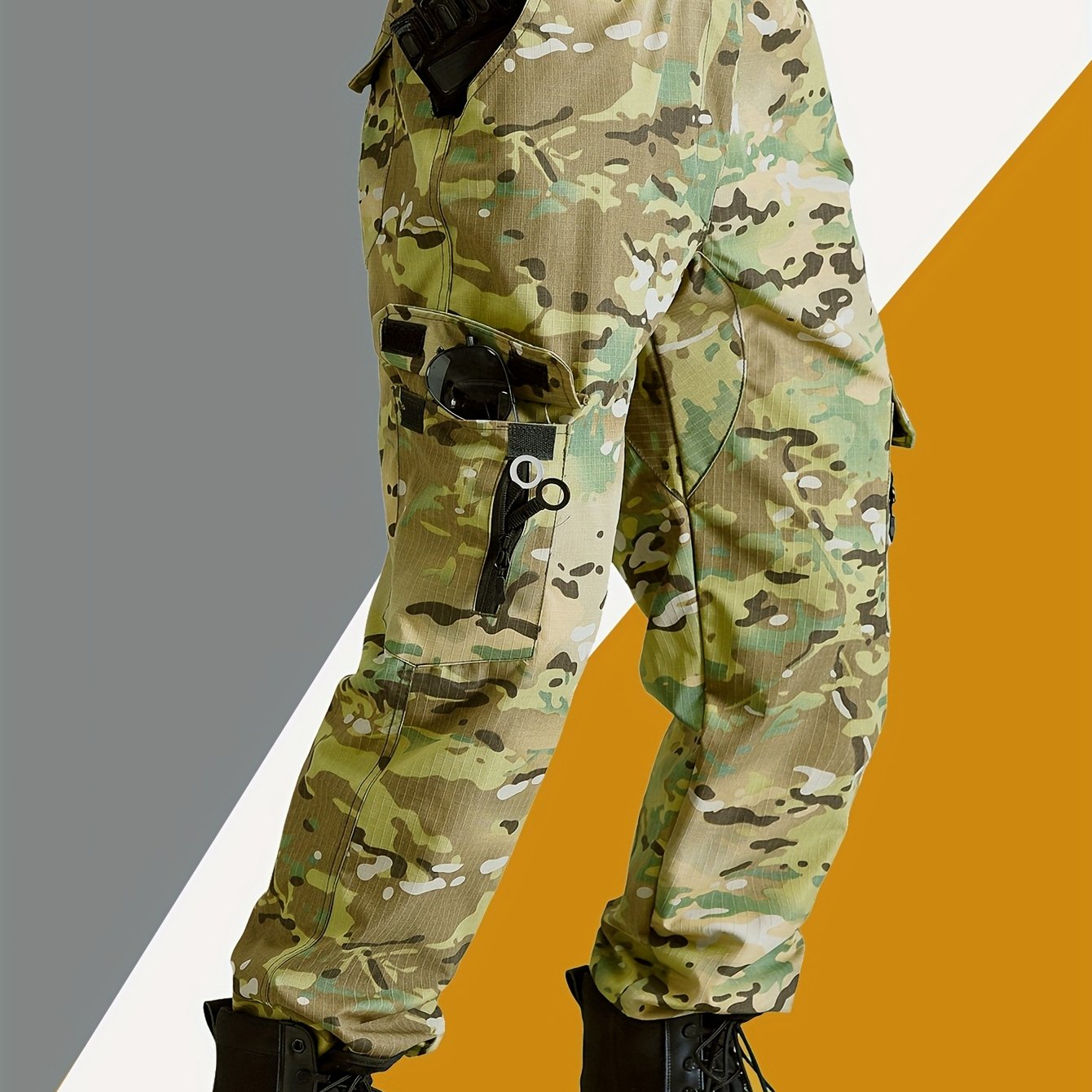 Practical Cargo Camo Work Pants