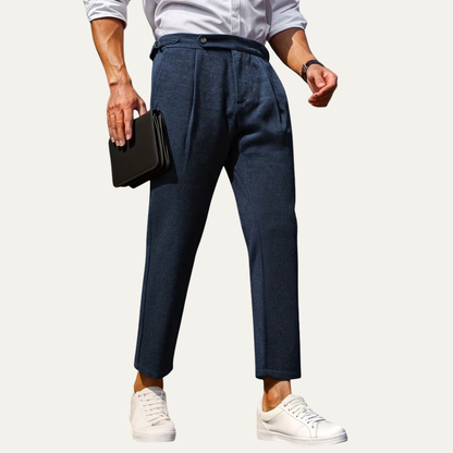 Slim Fit Navy Business Dress Pants For Men