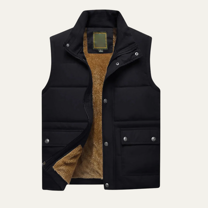 Thermal Men's Insulated Puffer Vest with Fleece Lining - Nocini