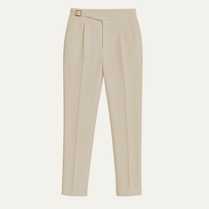 Classic Fit High Waisted Dress Pants for Men