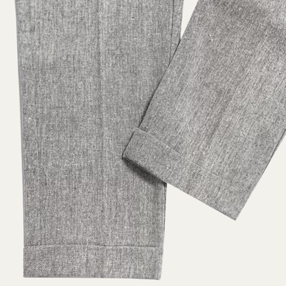 Slim Fit Grey Business Dress Pants for Men