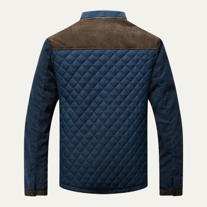 Men's Slim Fit Quilted Bomber Jacket