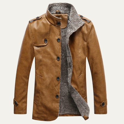 Cozy Men's Fleece Lined Zipper Jacket - Nocini