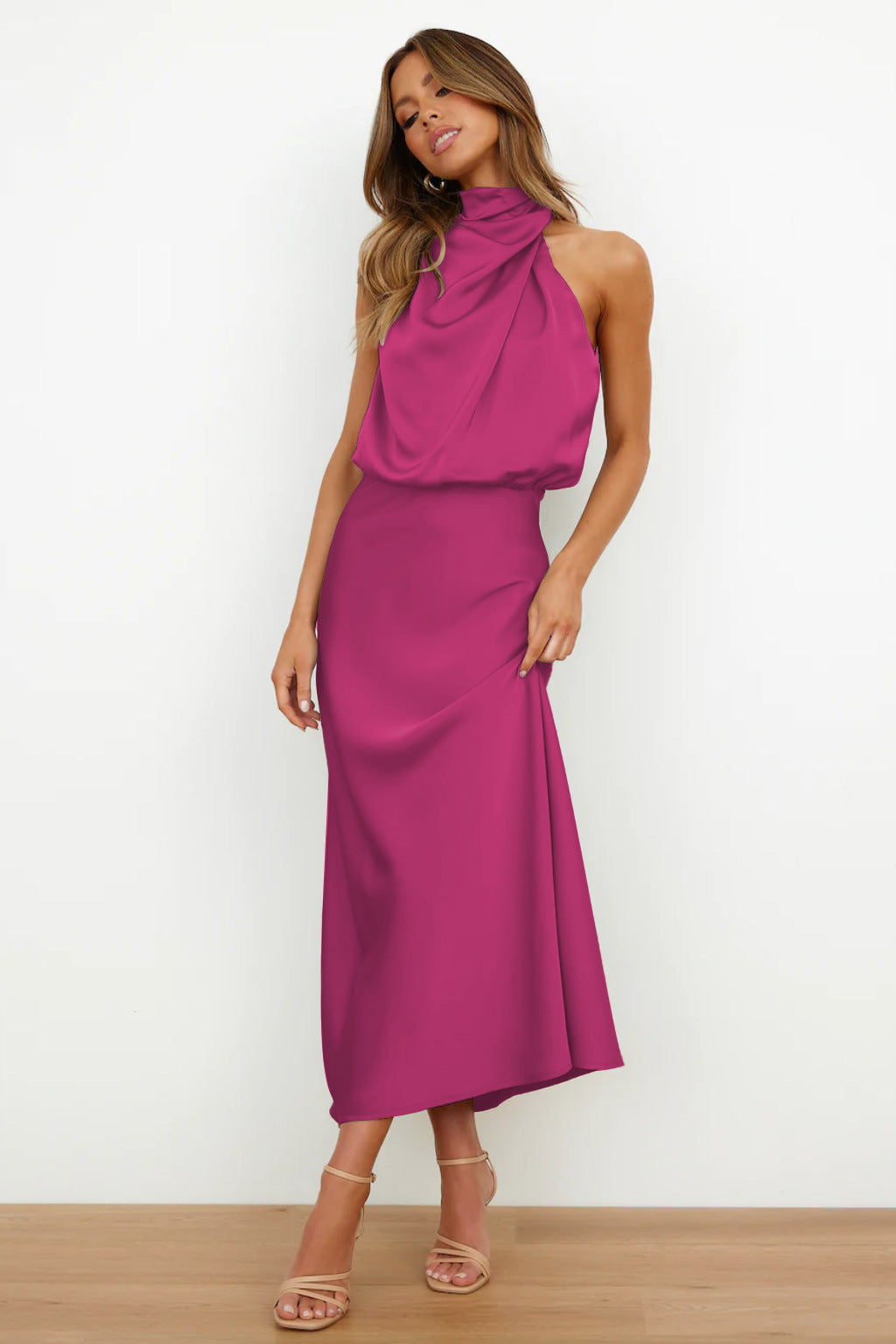 Luxurious Silk Floor Length Dress