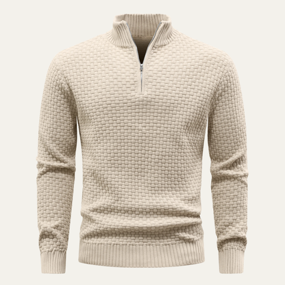 Cozy Half Zip Winter Knit Sweater - Nocini