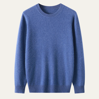 Cozy Mens Merino Wool Crew Neck Sweater