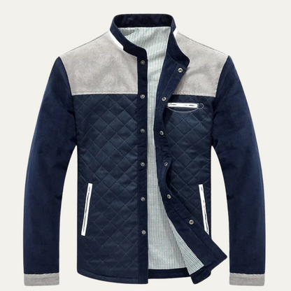 Men's Slim Fit Quilted Bomber Jacket